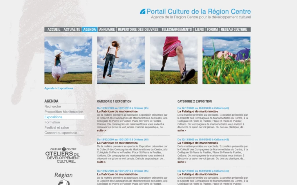 Projet site portail Culture O Centre