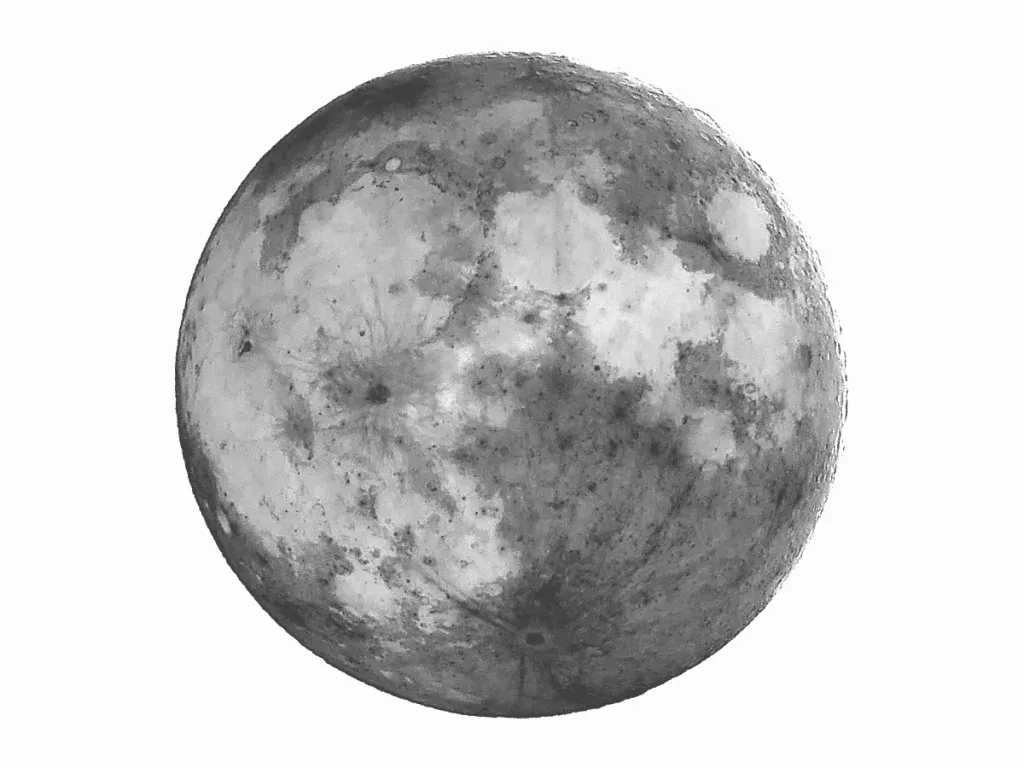 Lune relief inversé