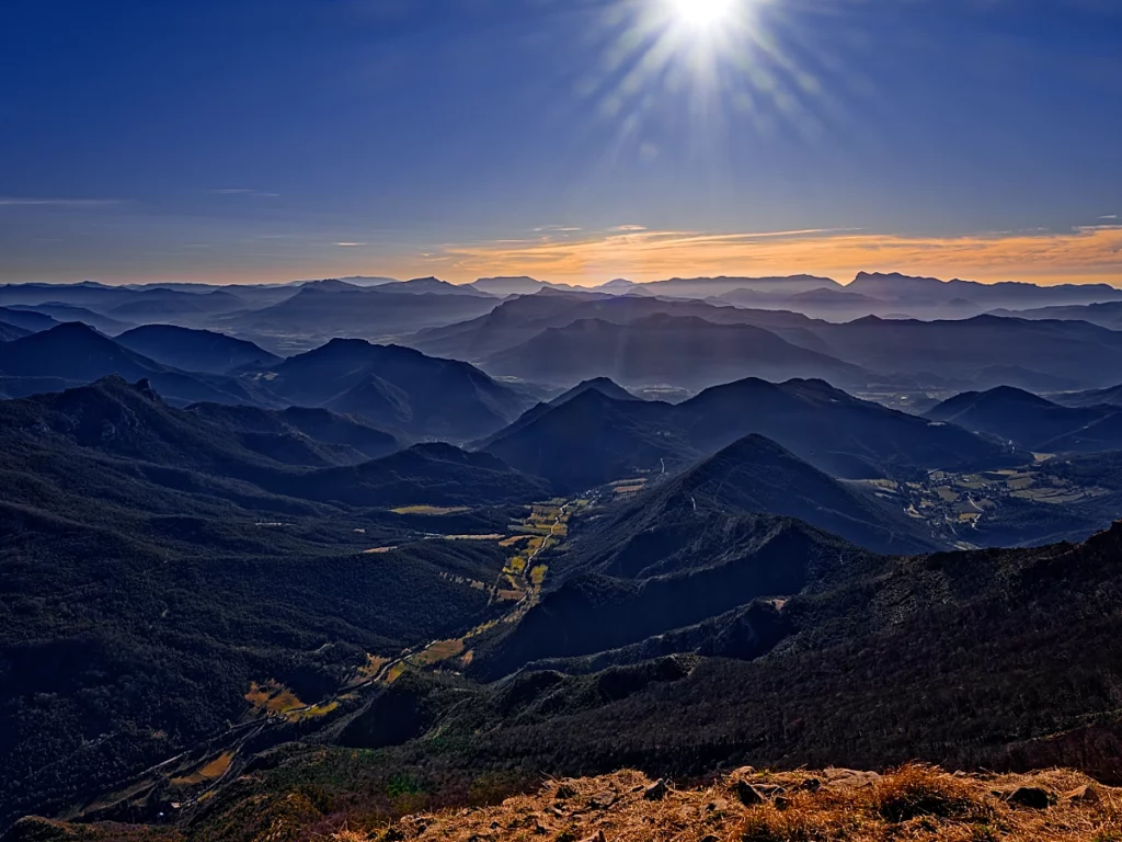 Vue de Chamaloc du pas de l'Échelette dans le Vercors