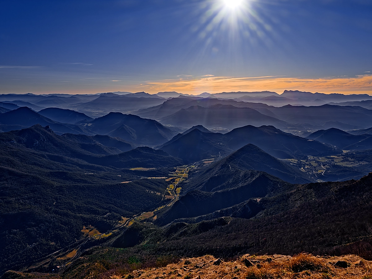 Vue de Chamaloc du pas de l'Échelette dans le Vercors